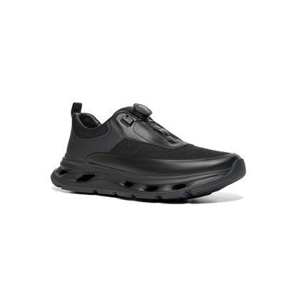 LAILE 2025 New Model Rotating Buckle Men’s Shoes, Thick Sole, Breathable, Casual Athletic Sneakers.