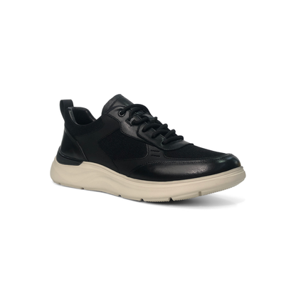 LAILE Leather Mesh Hybrid Sport-Dress Walking Sneakers