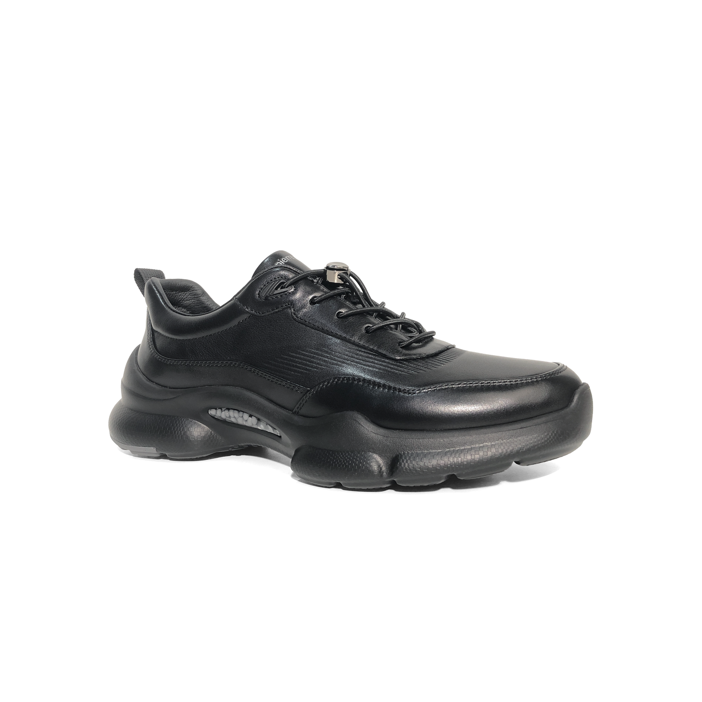 LAILE Matte Full Grain Auto Toggle Chunky Air Pocket Platform Trainers