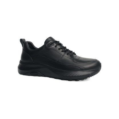 LAILE Full Grain Smooth Leather Support Walking Sneakers