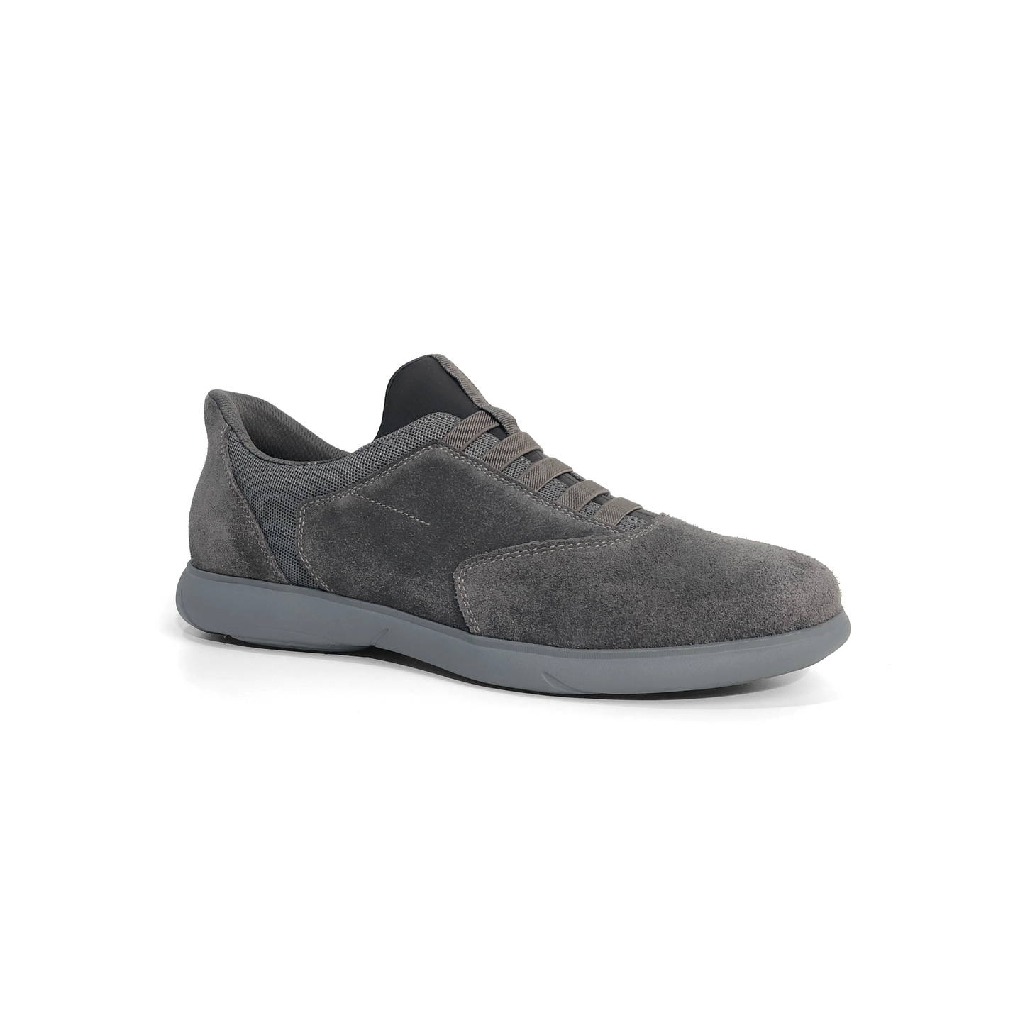 LAILE Matte Nubuck Stretch Mesh Slip-On Loafers