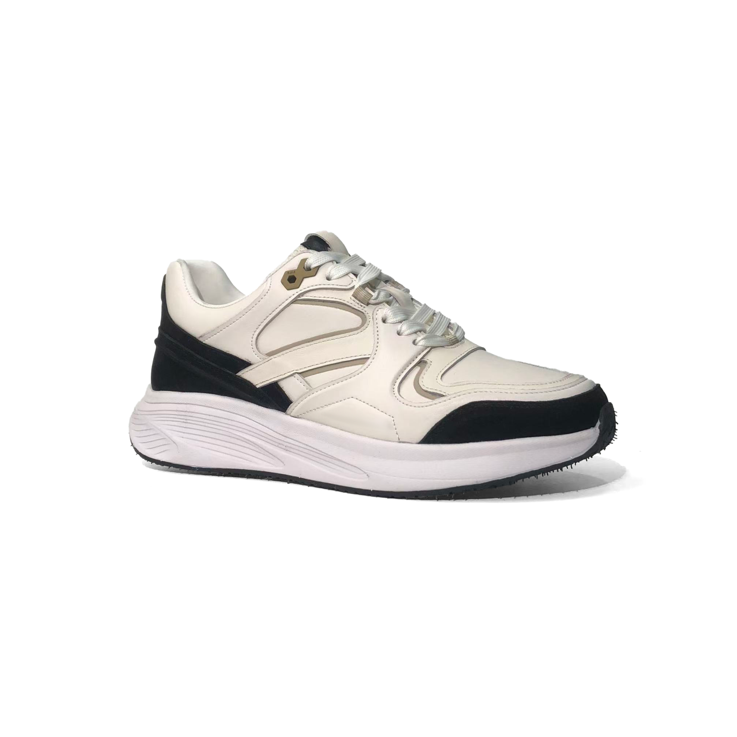 LAILE Full Grain Smooth Leather Performance Running Sneakers