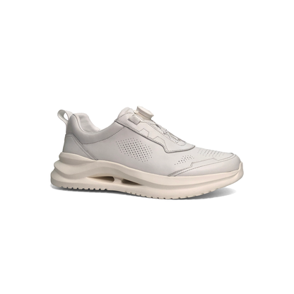 LAILE Polished Full Grain Leather Air Cushion Walking Sneakers