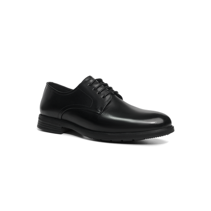LAILE Mirror Polished Plain Toe Derby Dress Shoes
