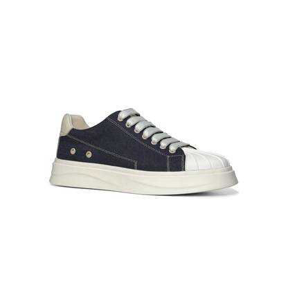 LAILE Thick Corduroy Canvas Platform Skate Sneakers