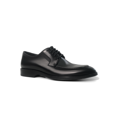 LAILE Gradient Antiqued Calfskin Four-Eye Lace-Up Derby Shoe