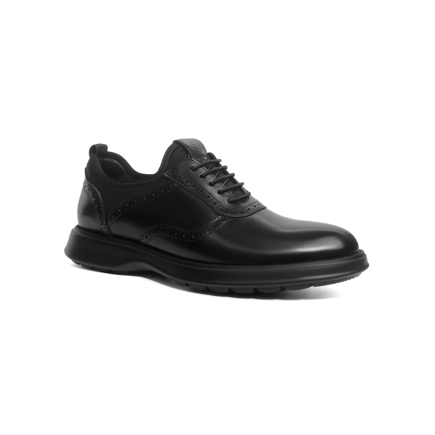 Black Brogue Wingtip Hybrid Oxford Shoes
