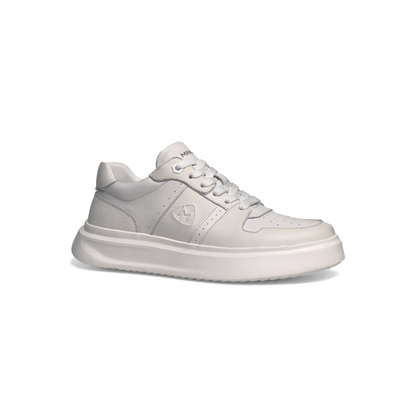 LAILE Pebble Grain Leather Hybrid Platform Skate Sneakers