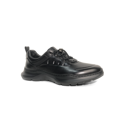 LAILE Polished Full Grain Perforated Auto Toggle Comfort Trainers