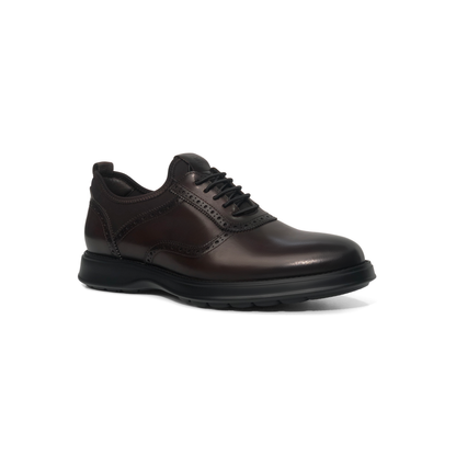 Black Brogue Wingtip Hybrid Oxford Shoes