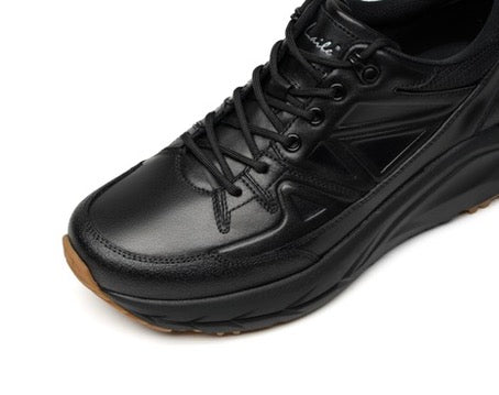 LAILE first layer cowhide thick sole height increase casual shoes men's