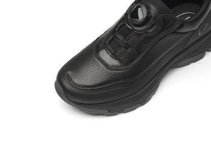 LAILE Men’s First Layer Cowhide Thick Sole Casual Sneakers