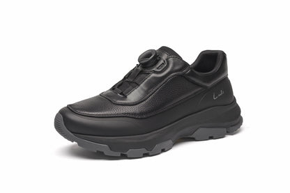 LAILE Men’s First Layer Cowhide Thick Sole Casual Sneakers
