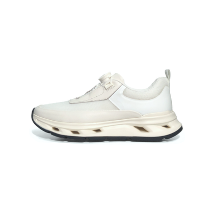 LAILE 2025 New Model Rotating Buckle Men’s Shoes, Thick Sole, Breathable, Casual Athletic Sneakers.