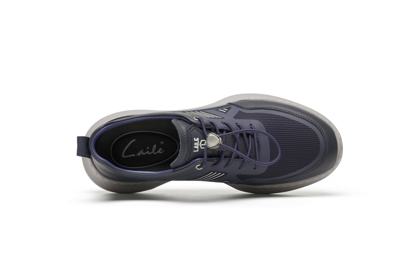 LAILE comfortable tie-free shoelaces shock-absorbing breathable lightweight low-top casual shoes for men